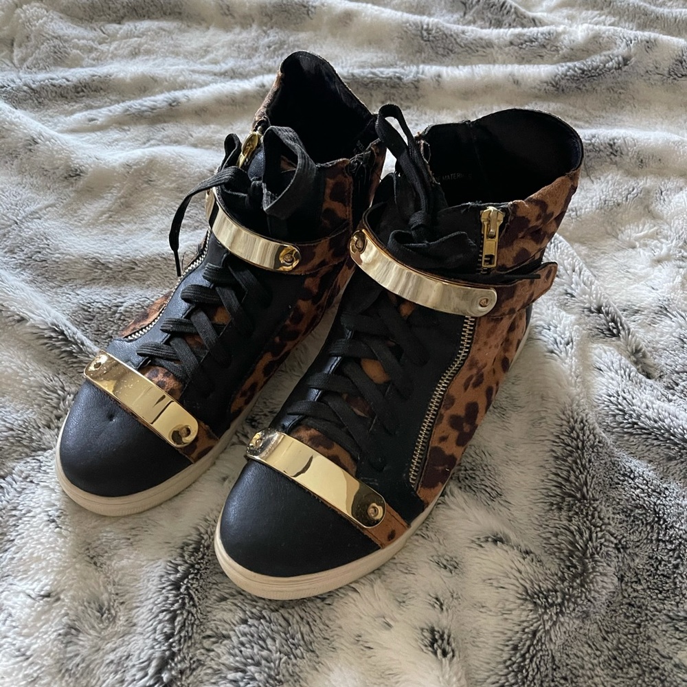 Cheetah print sneakers